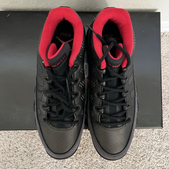 Jordan 9 Retro Low Golf Sneakers Black True Red FJ5934 002 Men\'s Size 10.5 main image 4
